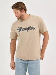 Wrangler Men's Tan Rope Logo T-Shirt 112344128