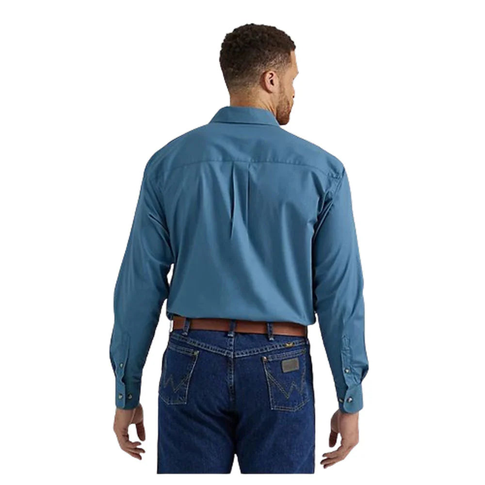 Wrangler Men's Teal George Strait Shirt 112344866