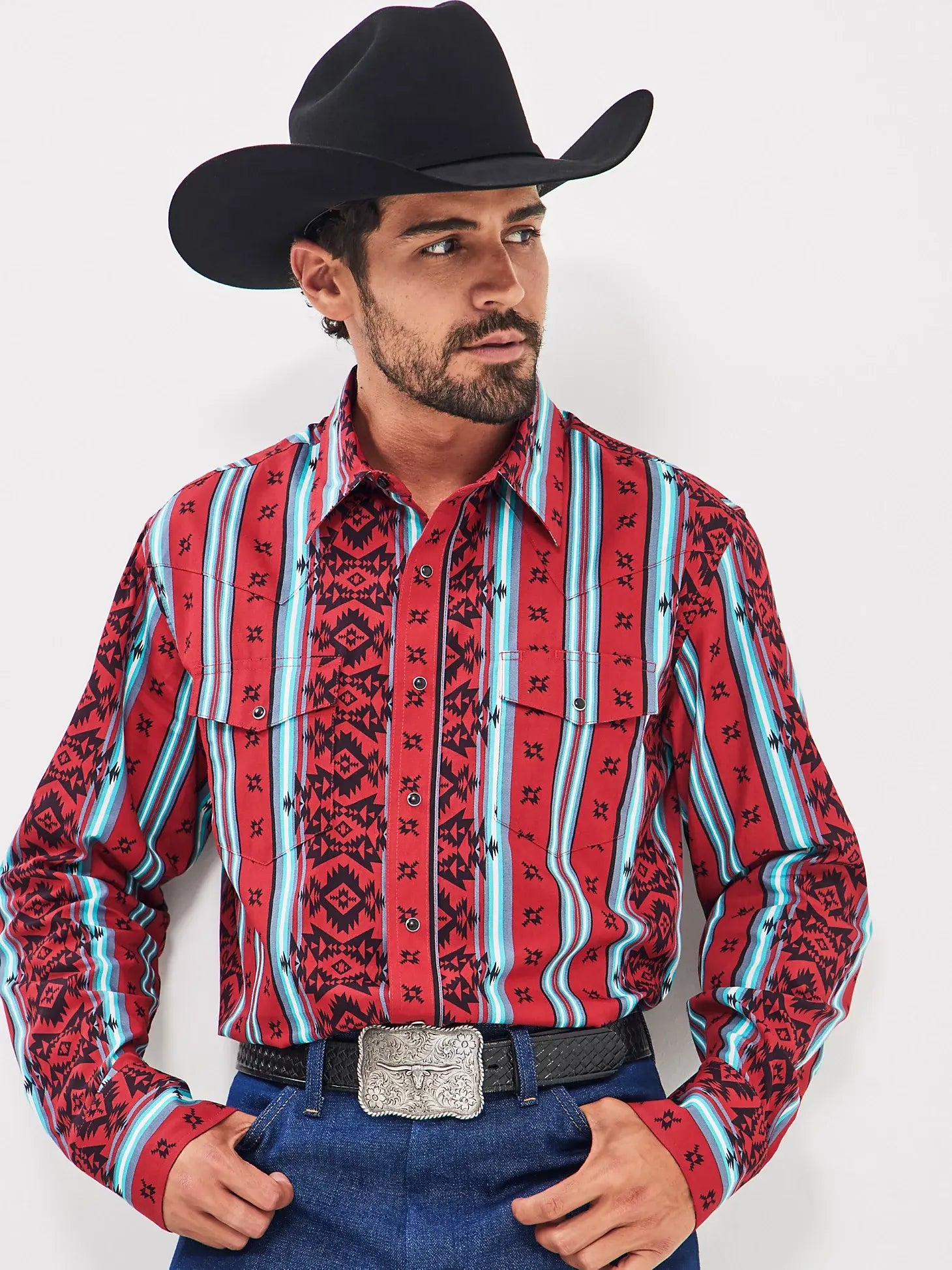 Wrangler Men's Checotah Snap Front Shirt.