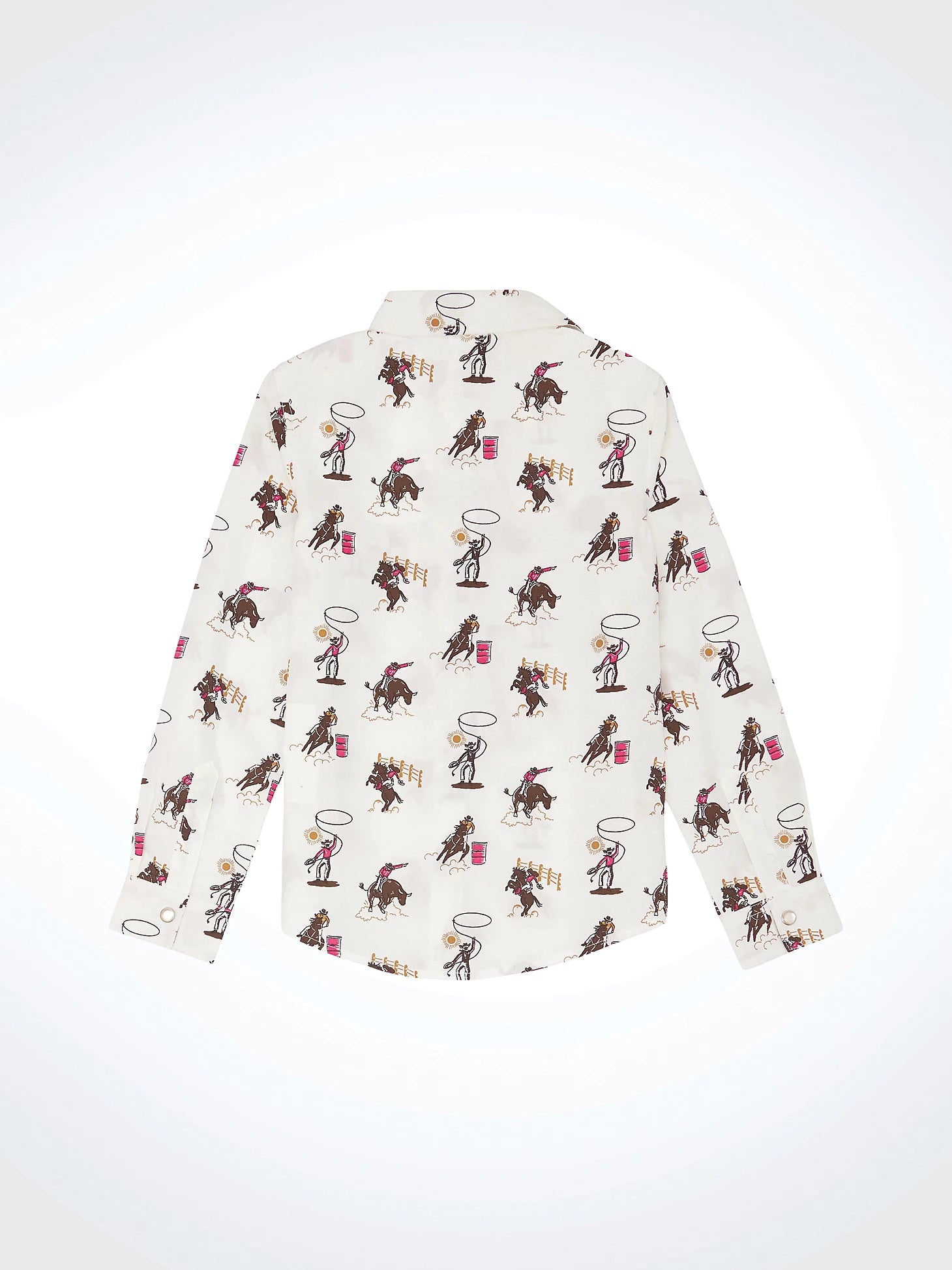 Wrangler Girl's Bold Print Snap Front Shirt.