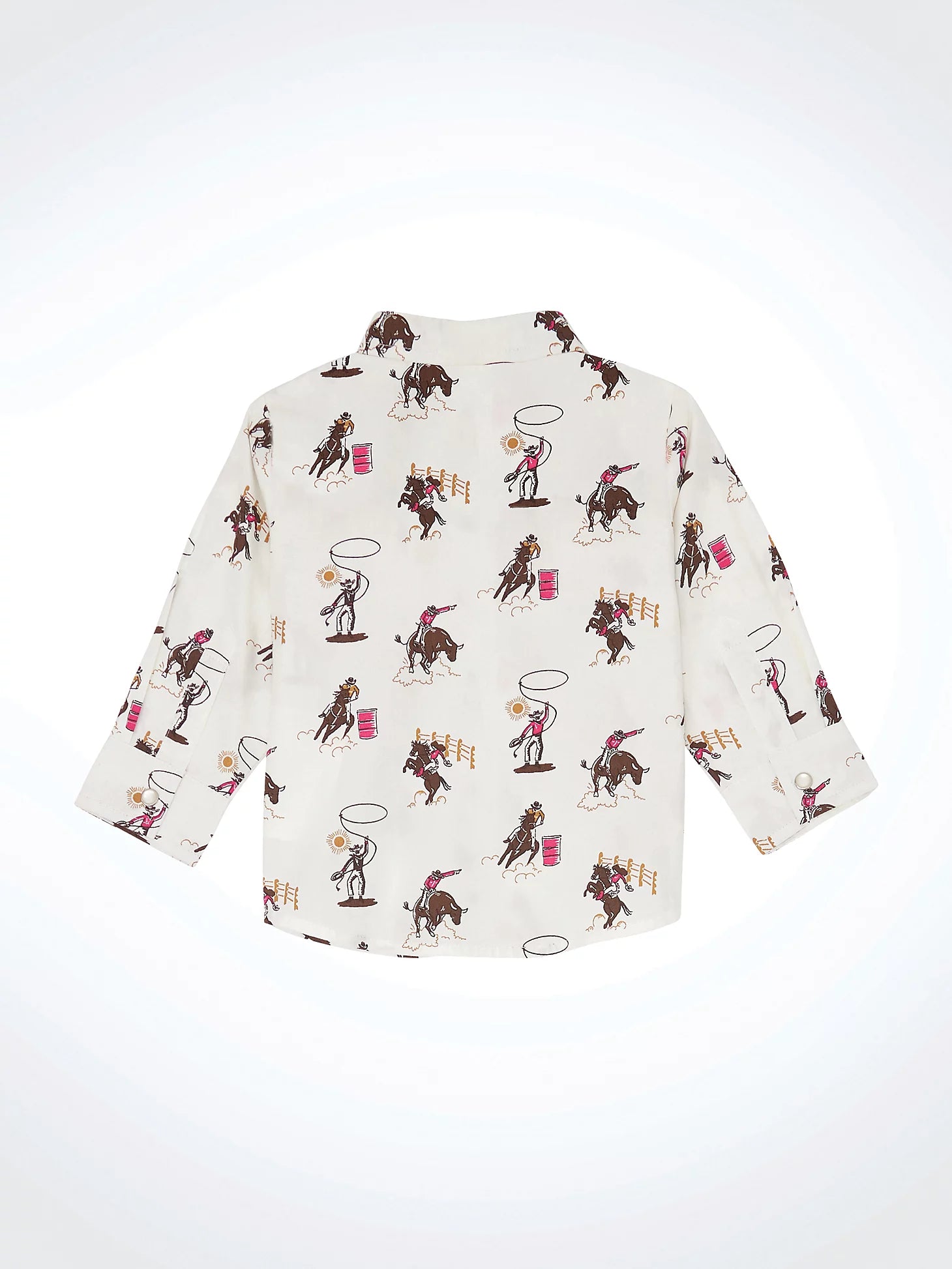 Wrangler Infant/Toddler Girl's Western Print Snap Front Shirt.