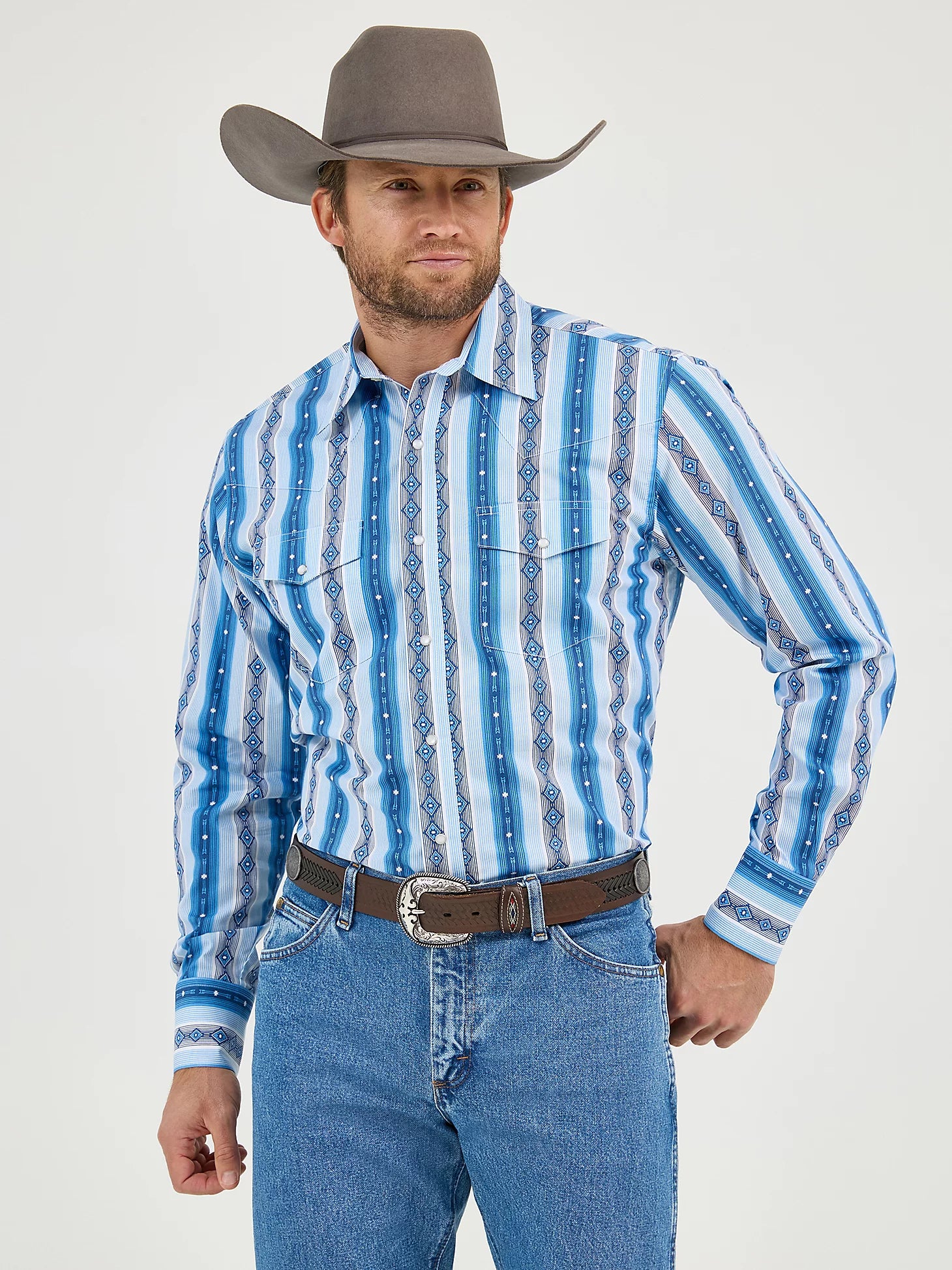 Wrangler Men's Checotah Snap Front Shirt.