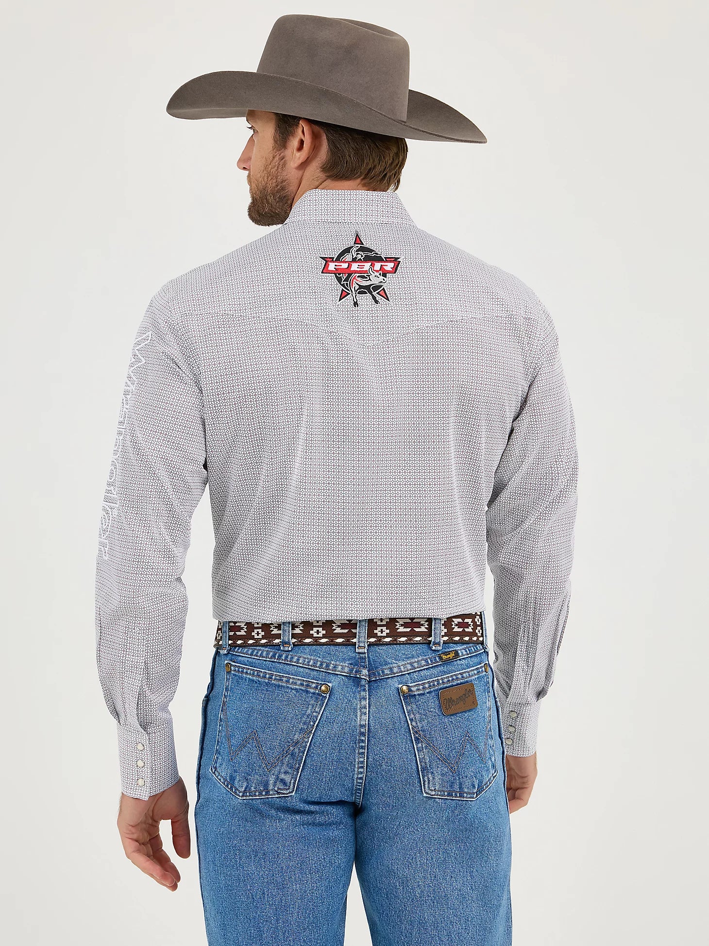 Wrangler Men's PBR Logo Snap Front Shirt