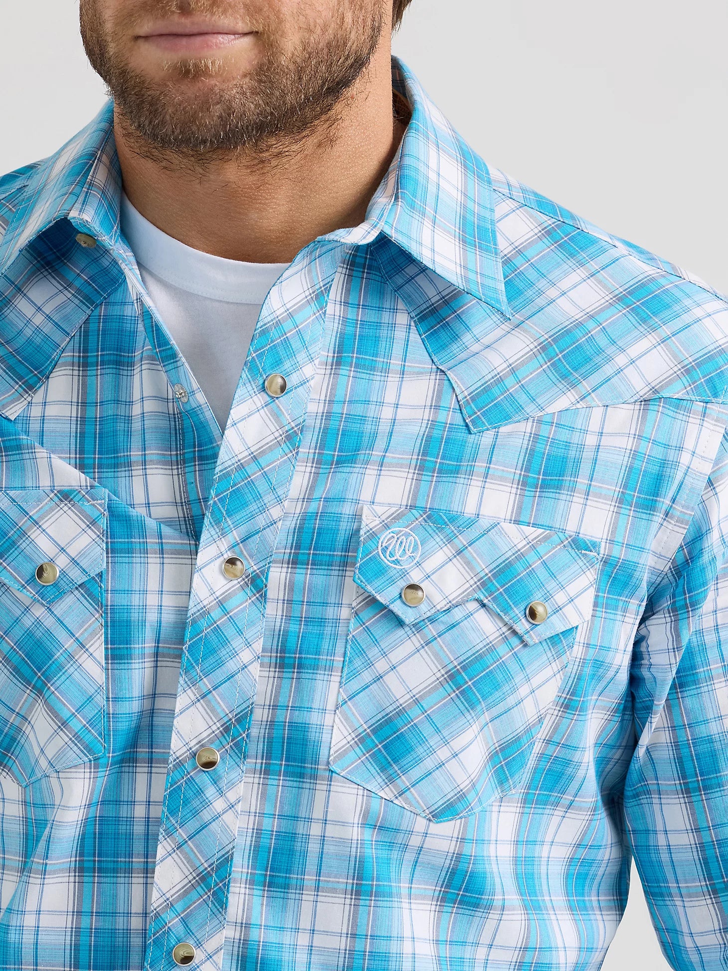 Wrangler Men's Retro Plaid Snap Front Shirt.
