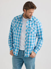 Wrangler Men's Retro Plaid Snap Front Shirt.