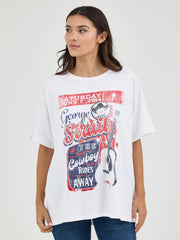 Wrangler Women's George Strait Oversized Band Tee.