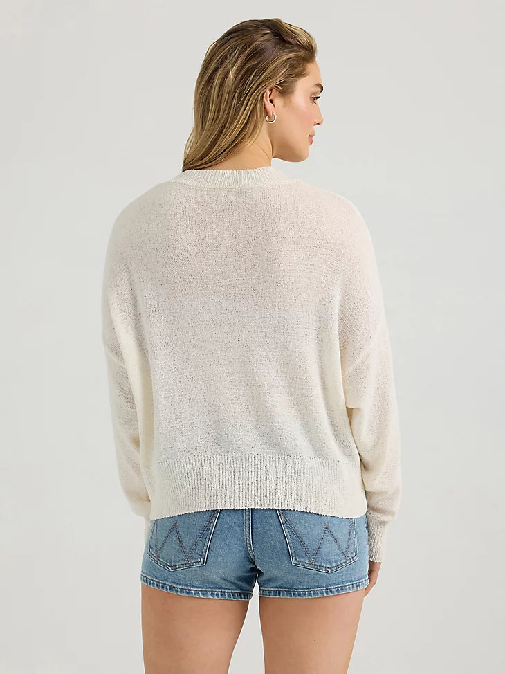 Wrangler Women's Gauzy Knit Sweater.
