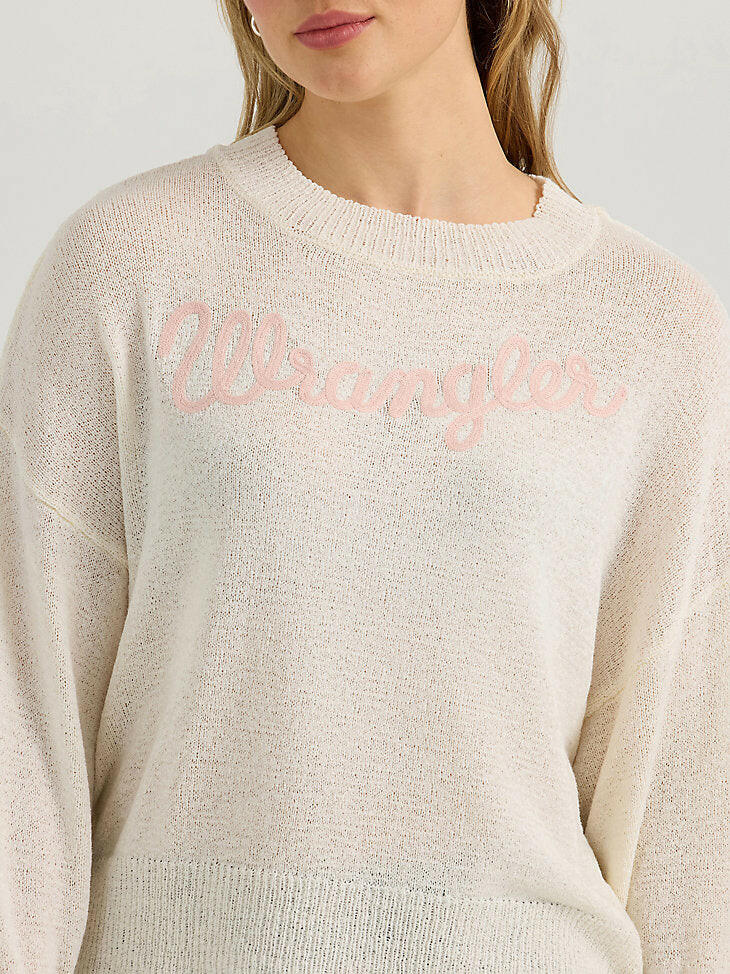 Wrangler Women's Gauzy Knit Sweater.