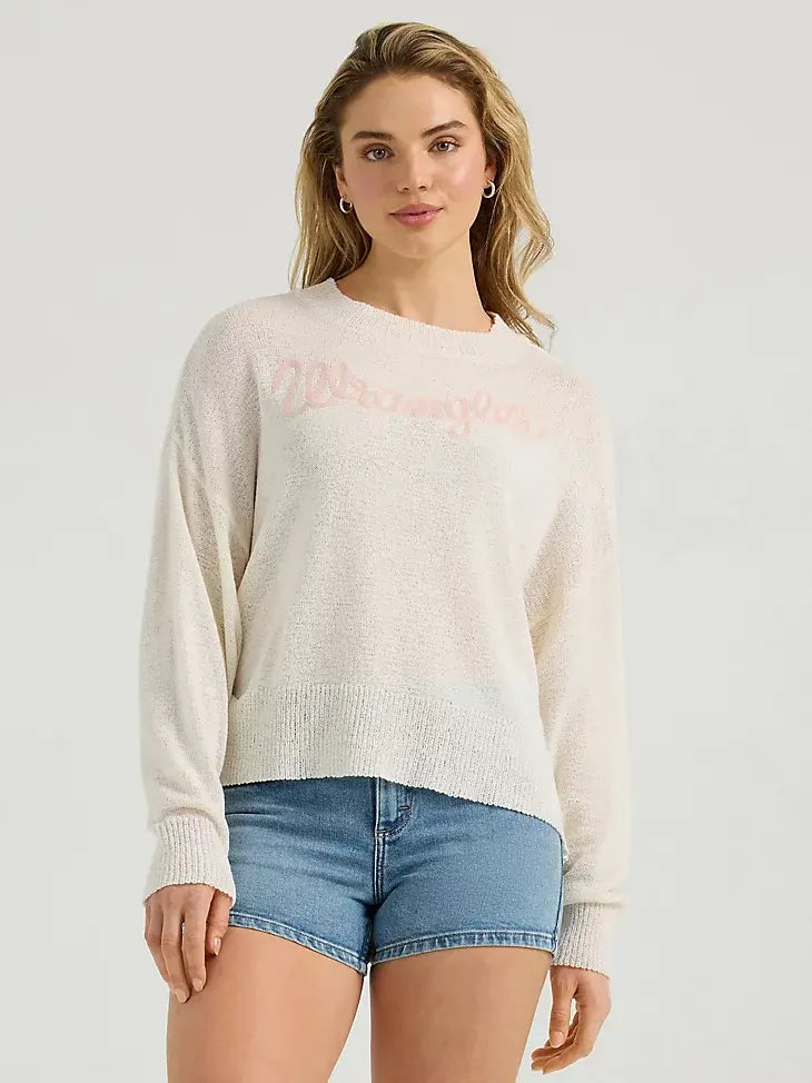 Wrangler Women's Gauzy Knit Sweater.