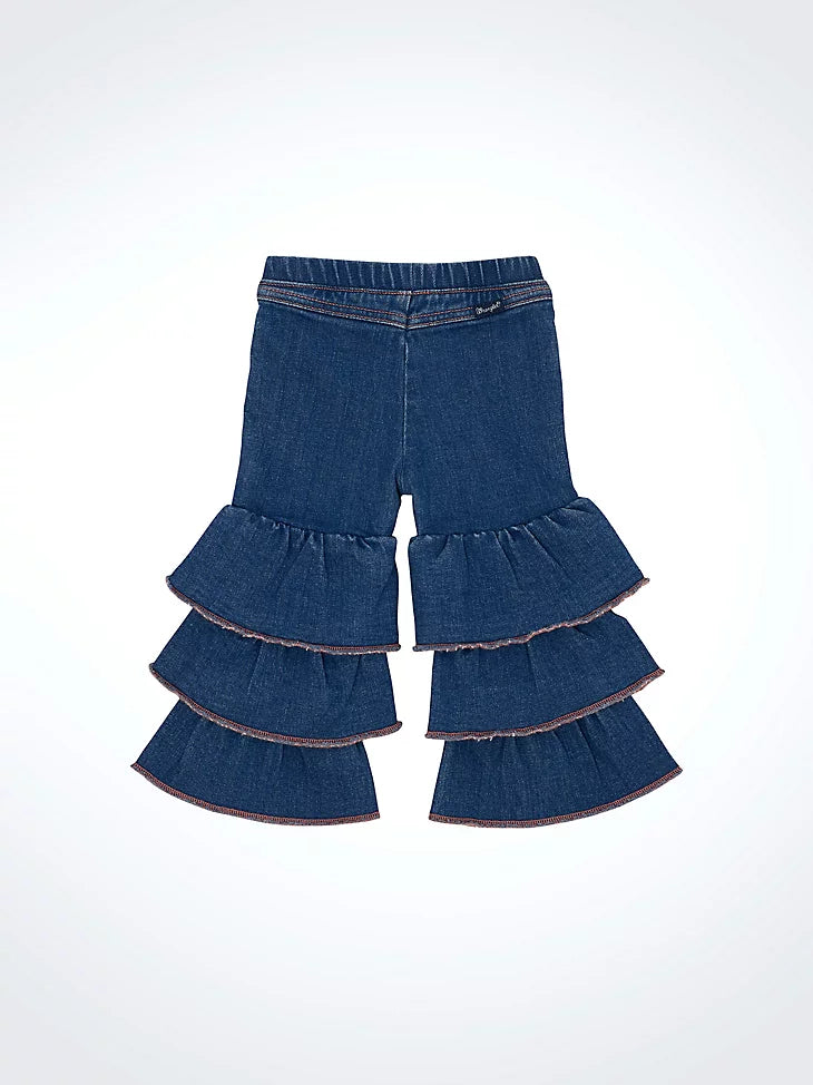 Wrangler Infant/Toddler Girl's Tiered Flare Jean.