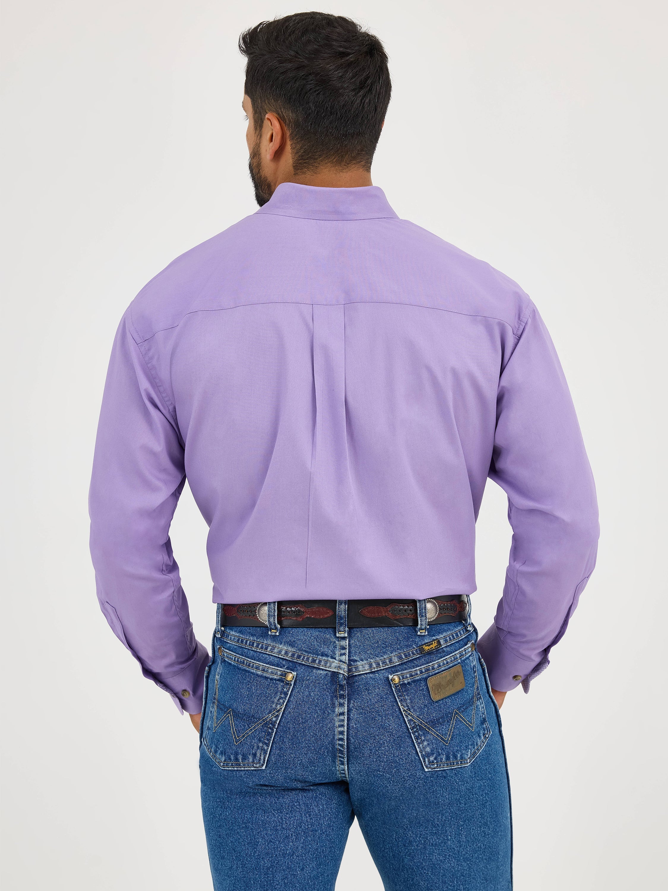 Wrangler Men's George Strait Purple Shirt 2365382