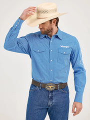 Wrangler Men's Logo Snap Front Shirt