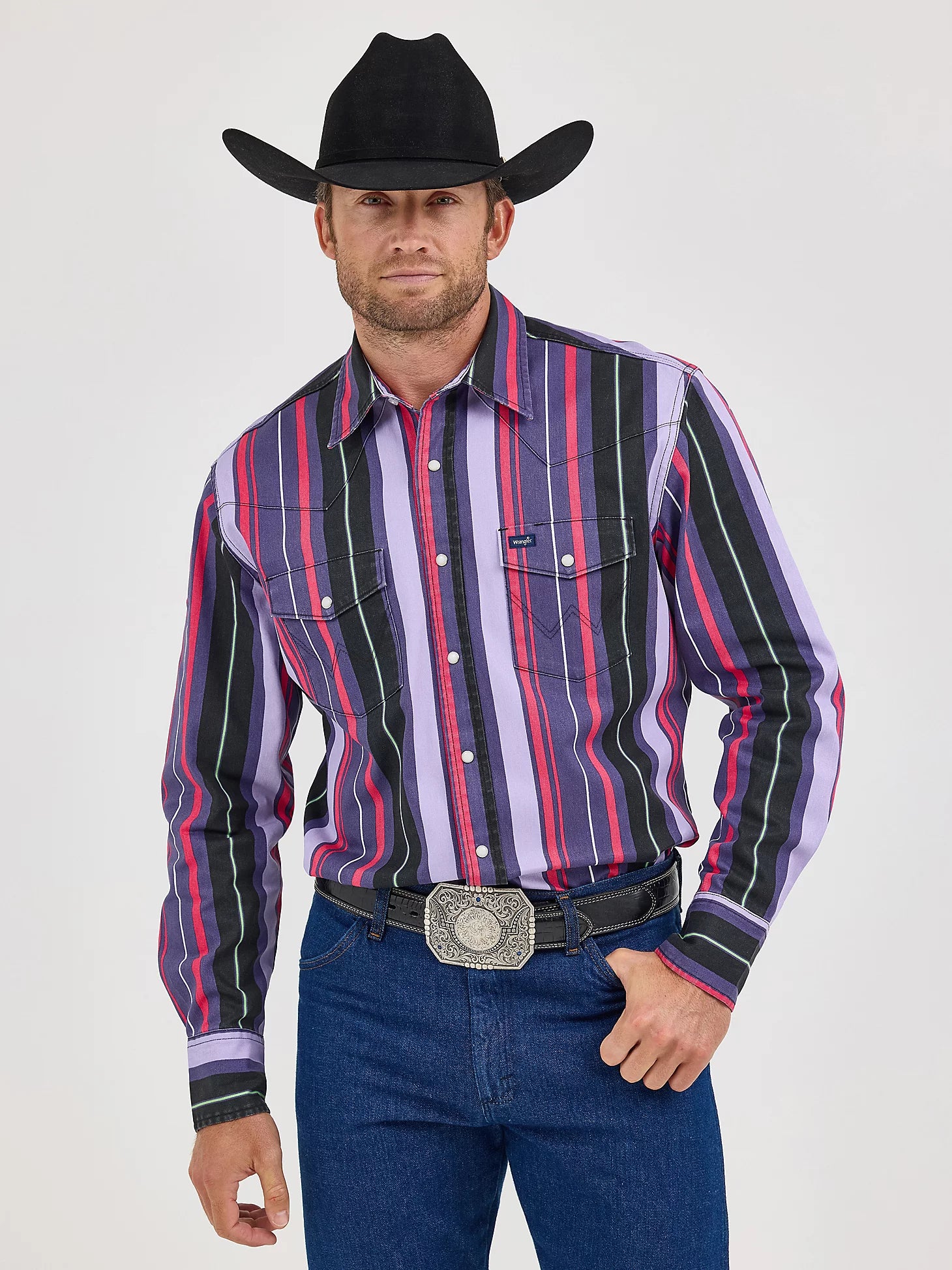 Wrangler Men's Brushpopper Snap Front Shirt