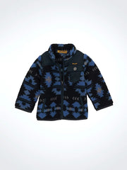 Wrangler Infant/Toddler Boy's Federal Blue Zip Front Lightweight Ripstop Sherpa Jacket 2368308