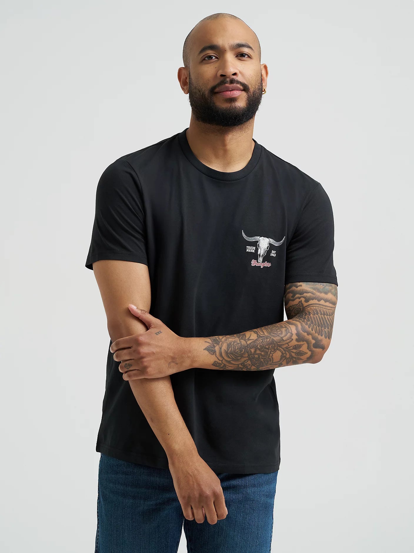 Wrangler Men's Black Back Graphic Tee 2368628