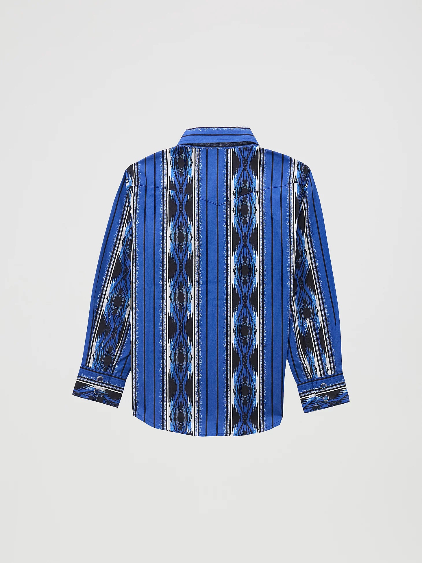 Wrangler Boy's Bold Blue Checotah Snap Front Shirt 2369458