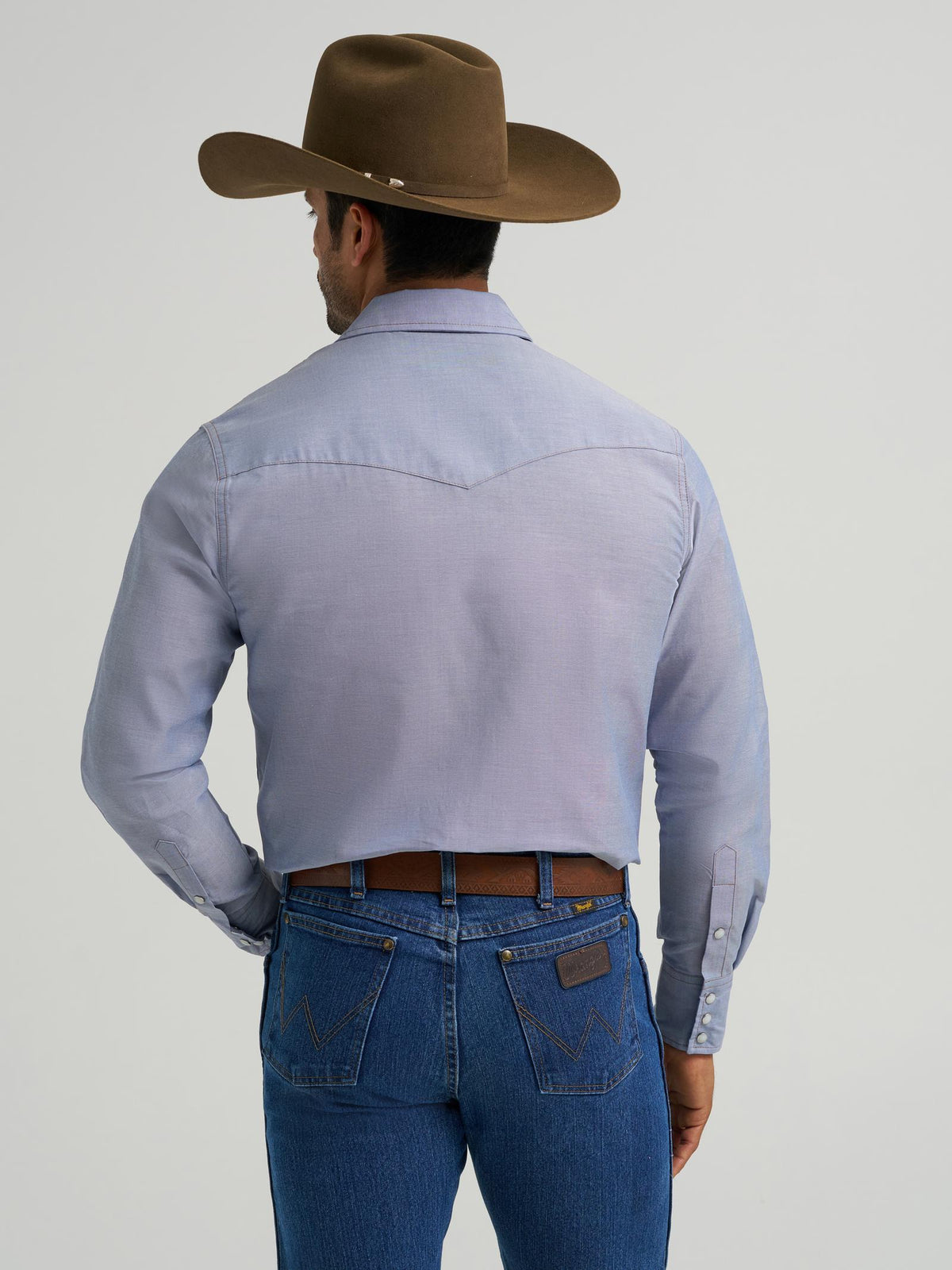 Wrangler Men's Cowboy Cut Snap Front Chambray Work Shirt 70130MW