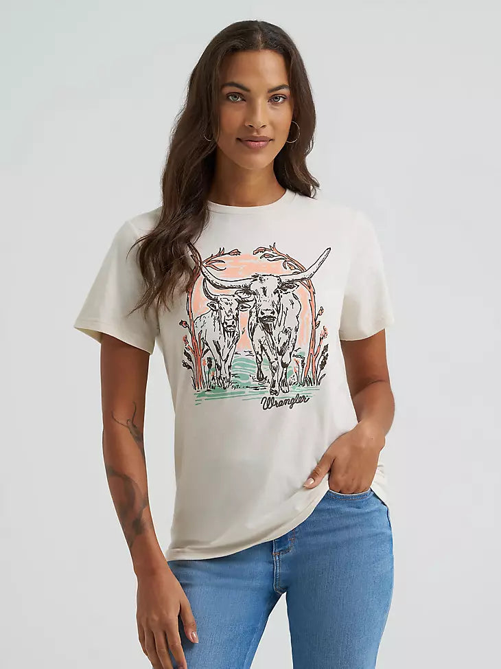 Wrangler Women's Bull Arbor Graphic Tee 2375871