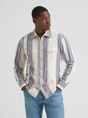 Wrangler Men's Retro Striped Long Sleeve Shirt 2378795