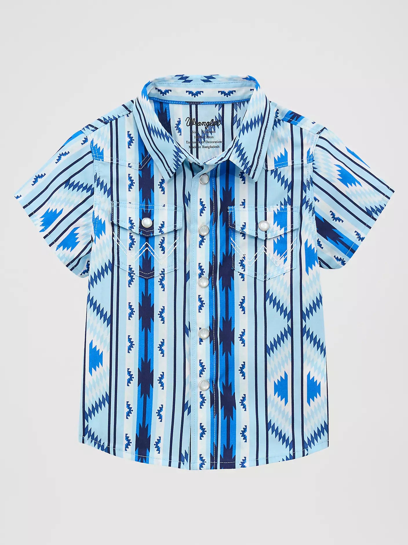 Wrangler Boy's Icy Checotah Snap Front Shirt 2378883