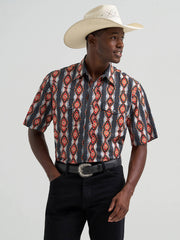 Wrangler Men's Fire Crawl Checotah Short Sleeve Shirt 2379164