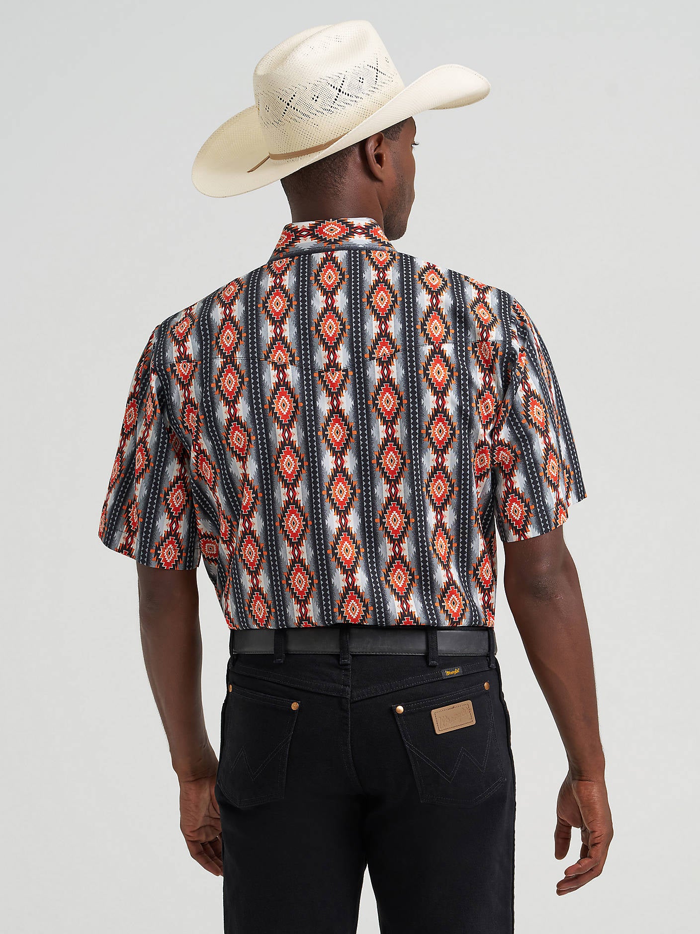 Wrangler Men's Fire Crawl Checotah Short Sleeve Shirt 2379164