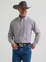 Wrangler Men's George Strait Lagoon Starburst Performance Button Down Shirt 2381963