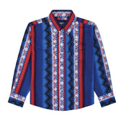 Wrangler Boy's Blue Checotah Snap Front Shirt 2381995