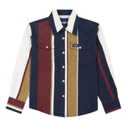 Wrangler Boy's Vintage Striped Brushpopper Shirt 2382002
