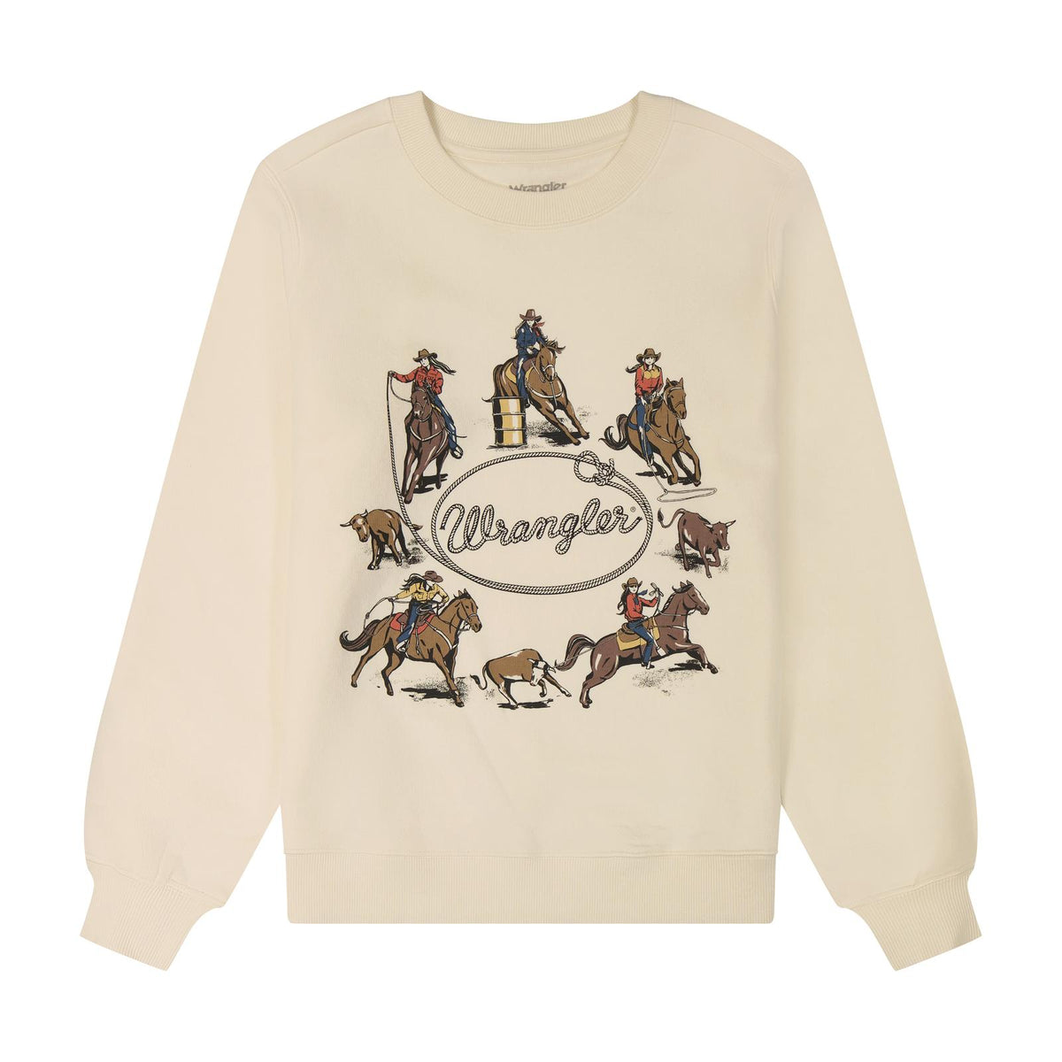 Wrangler Women's Cream Rodeo Sweatshirt 112383950