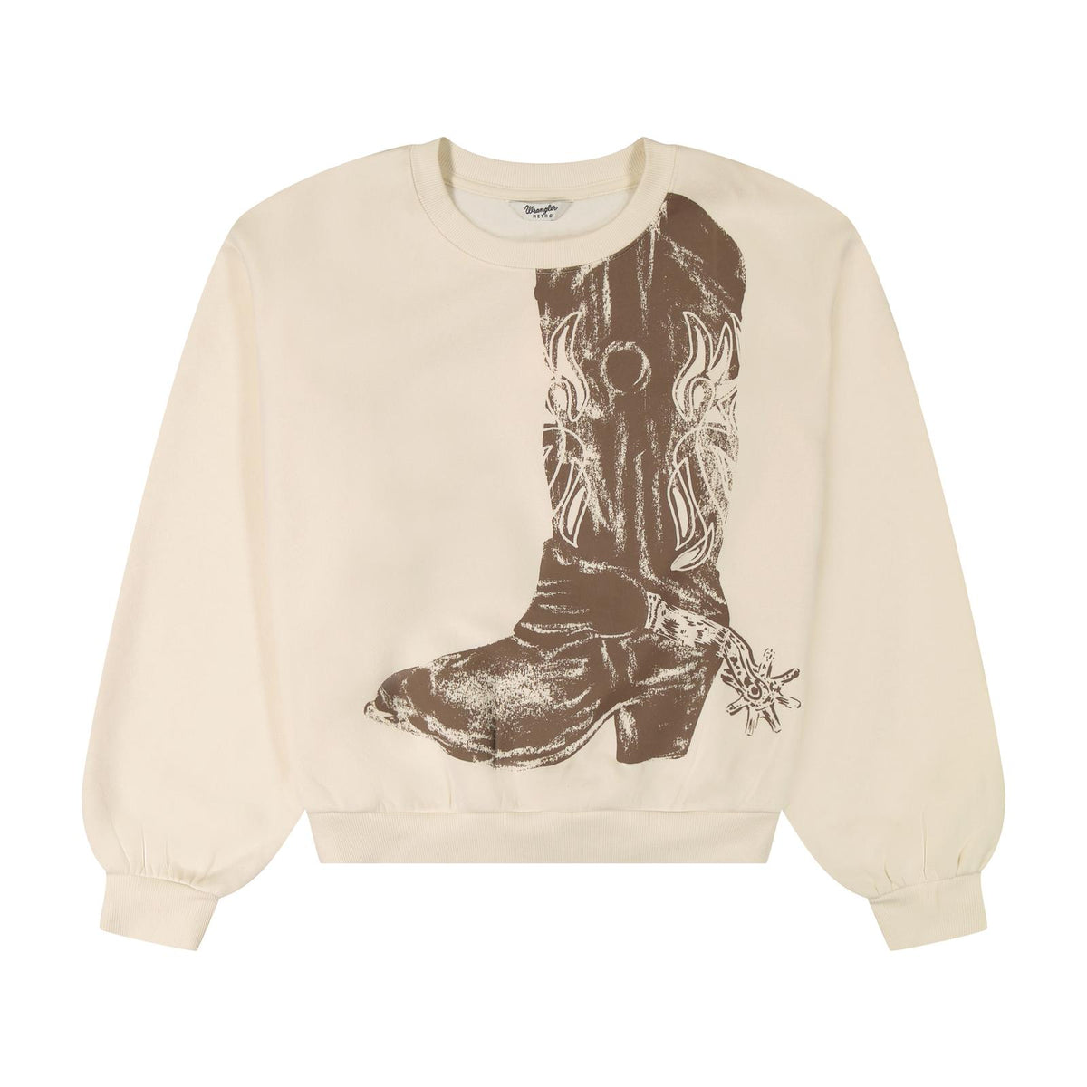 Wrangler Women's Oversized Cropped Boot Sweatshirt 112385399