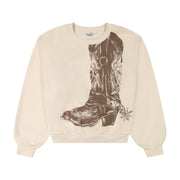 Wrangler Women's Oversized Cropped Boot Sweatshirt 112385399