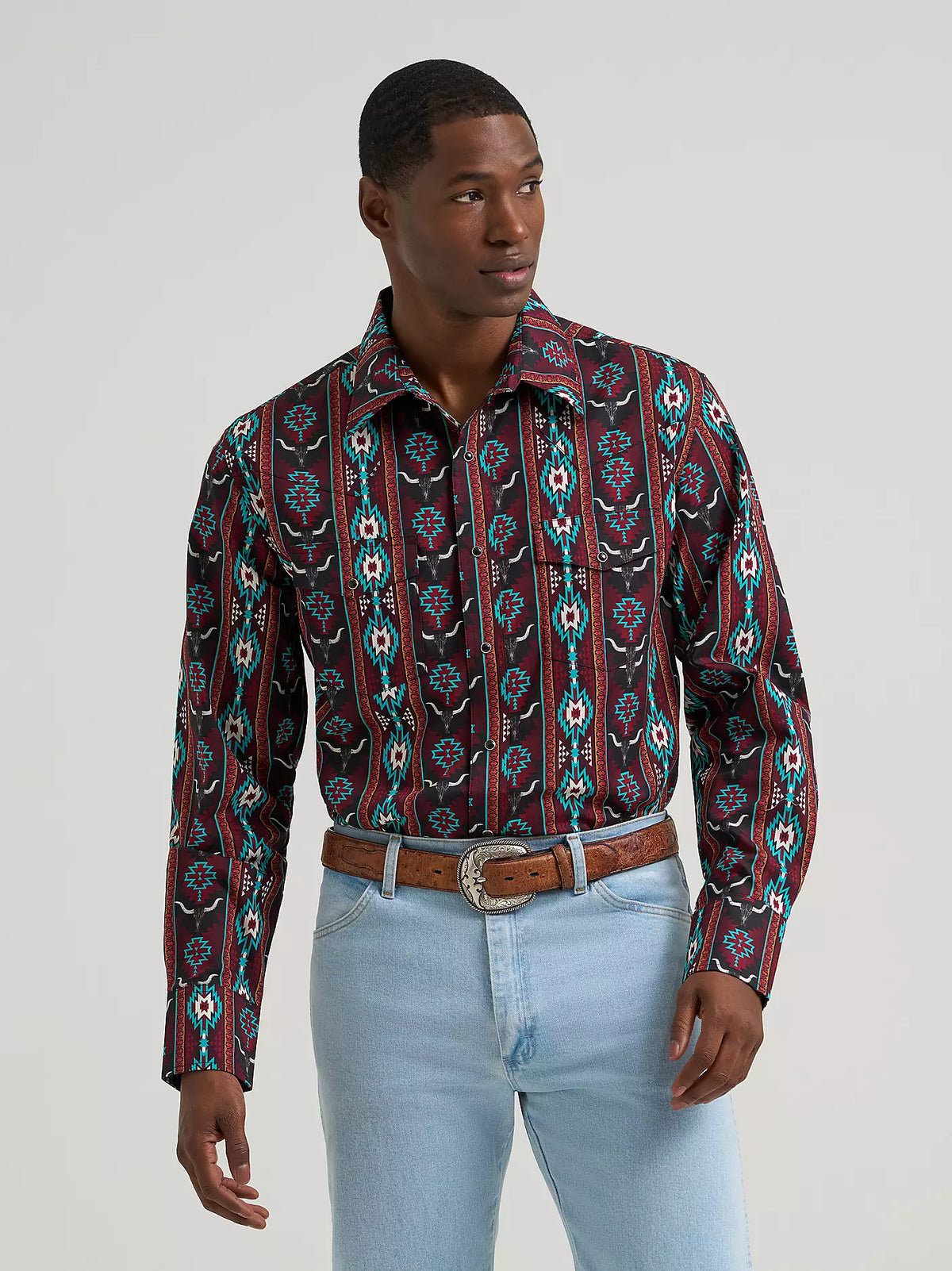 Wrangler Men's Crimson Range Checotah Snap Front Shirt 2385793