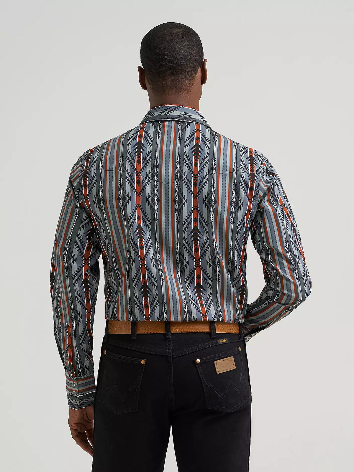 Wrangler Men's Ridge Blue Checotah Snap Front Shirt 112385915