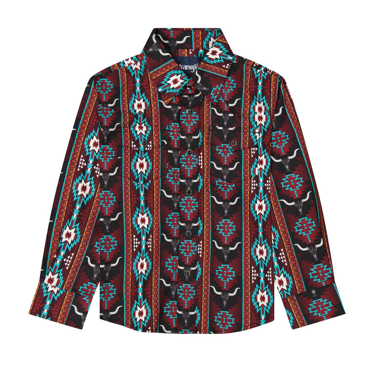 Wrangler Boy's Checotah Long Sleeve Snap Shirt 112385916