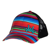 Best Ever Pads Red Serape Puff Crown Cap.