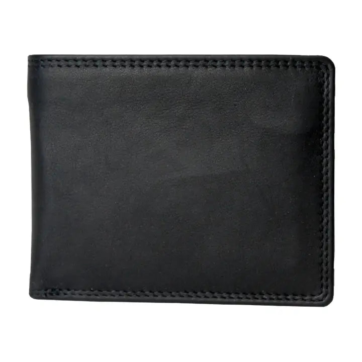 Rugged Earth Men's Black Bi-Fold Wallet 880010