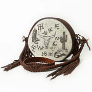 American Darling Hair-On Hide Branded Circle Purse ADBGM672