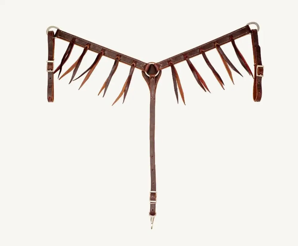 Cowboy Tack Chocolate Harness Leather Breastcollar.