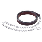 Tough1 Royal King 3/4" Leather Lead with Nickel Chain 18-110