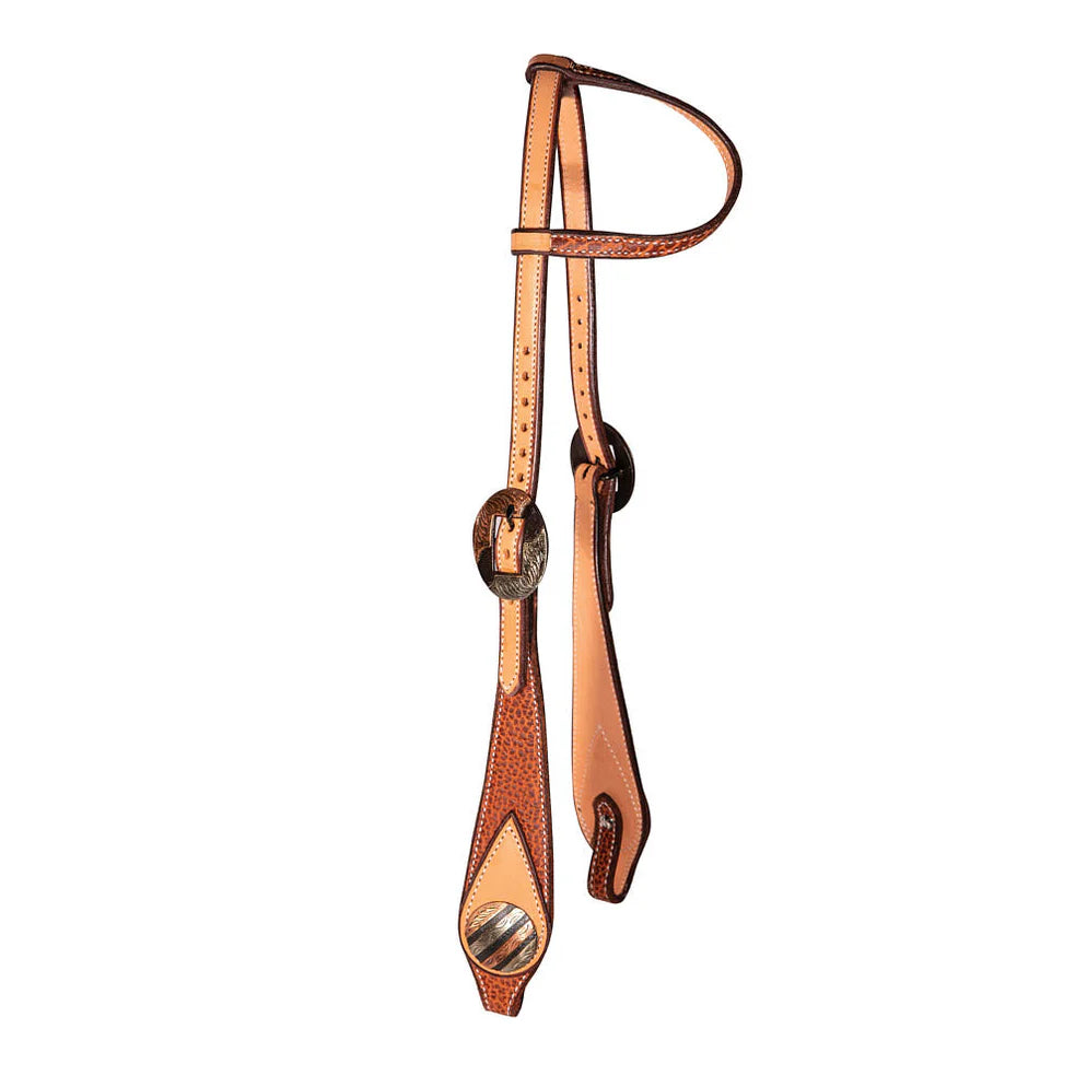 Professional's Choice One Ear Tan Bison Headstall 5237TBIS