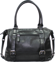 Rugged Earth Leather Buckle Bag.