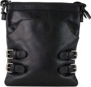Rugged Earth Leather Buckle Purse.