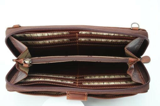 Rugged Earth Leather Organizer Purse.