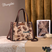Wrangler Tan Vintage Cowboy Cool Print Crossbody WG60G-8317TN