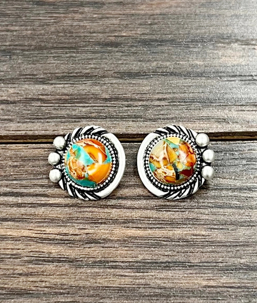 Isac Trading Co 12mm Gemstone Stud Earrings 726410