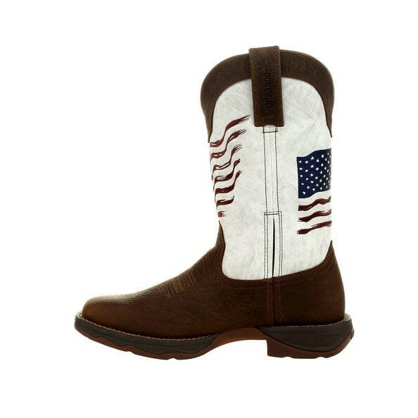 Women's Lady Rebel Distressed Flag Embroidery Western Boot.