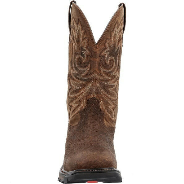 Rocky Men's Brown Carbon Toe Pull On Work Boot.