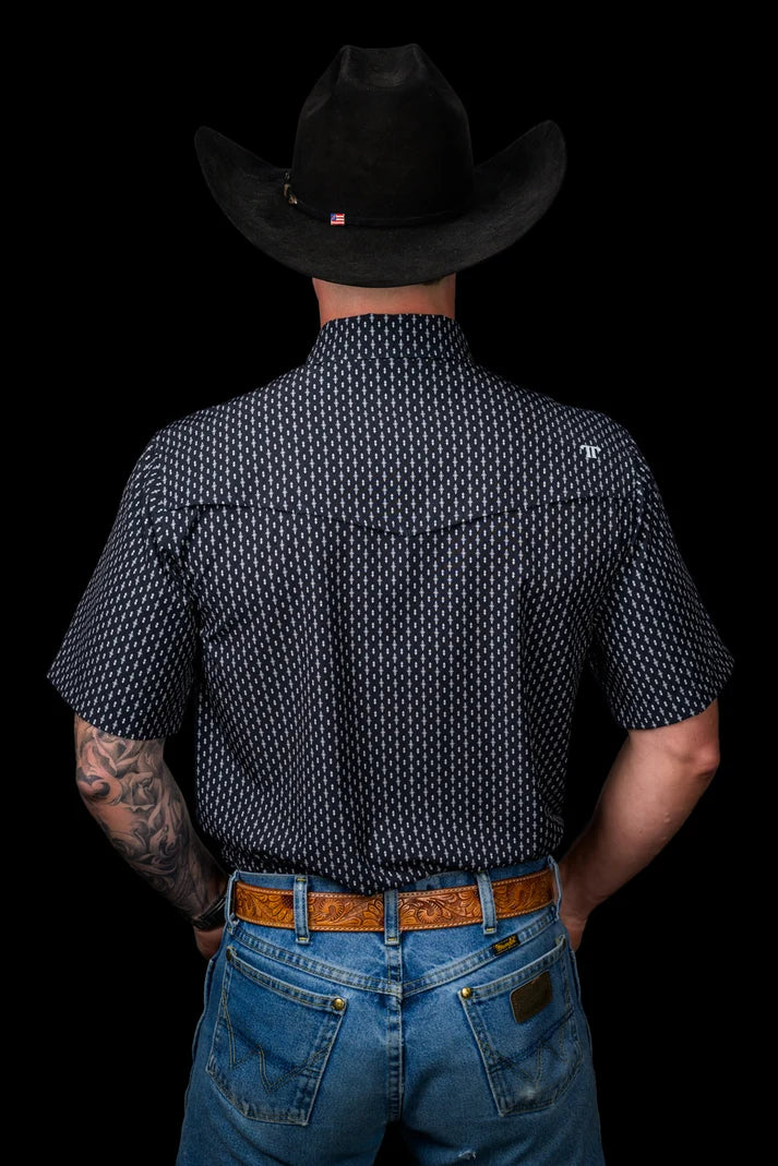 Ferrell Men's The Cash Black Snap Front Shirt FPS1026142