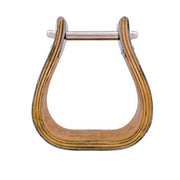 Equi-Sky Stainless Steel Covered 4" Wooden Stirrups 215670